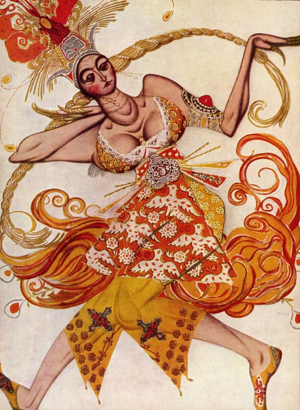 Иллюстрация Леона Бакста, 1910 г.
