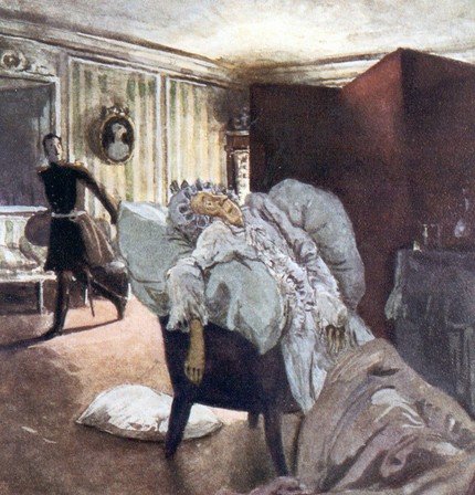 Александр Бенуа. «Смерть графини», 1910 