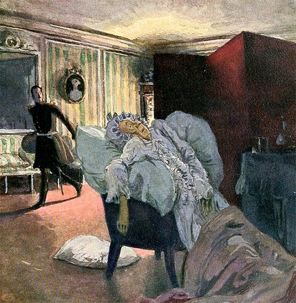 Александр Бенуа. «Смерть графини», 1910