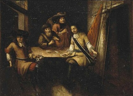 Беседа Петра I в Голландии. Неизвестный голландский художник. 1690-е гг. ГЭ