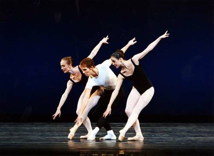 Deirdre Chapman, Johan Kobborg and Isabel McMeekan in the Royal Ballet's Agon © Dee Conway