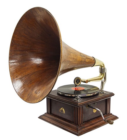 Граммофон фабрики His Master's Voice, 1900 - 1910 годы, Англия.