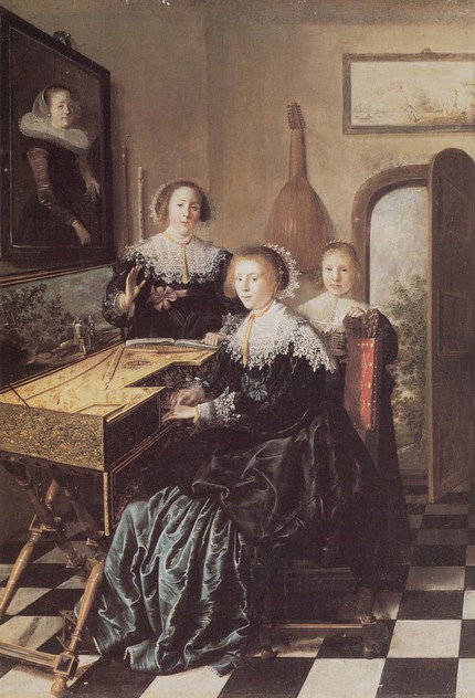 Jan Miense Molenaer. Three Women at a Virginal